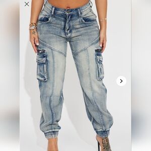 Fashion Nova Light Blue Boyfriend Jeans